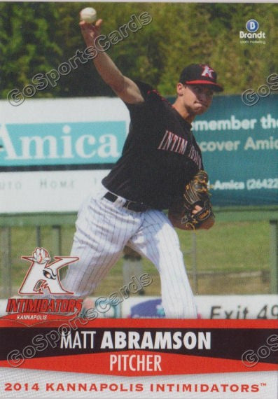 2014 Kannapolis Intimidators Matt Abramson