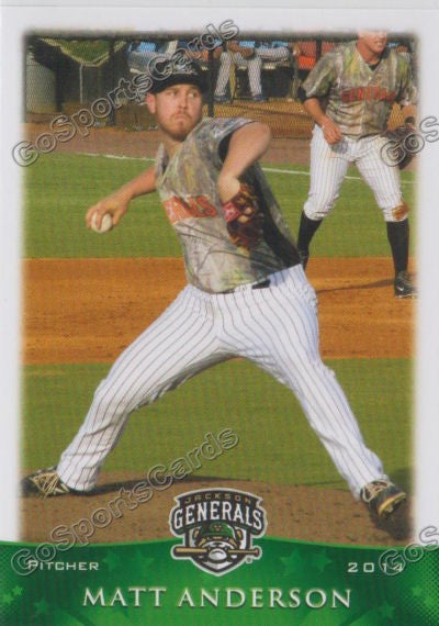 2014 Jackson Generals Matt Anderson