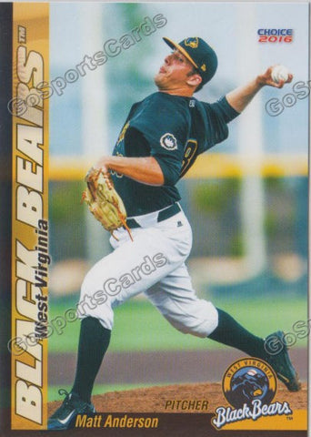 2016 West Virginia Black Bears Matt Anderson