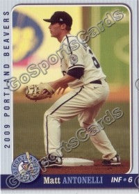 2009 Portland Beavers Matt Antonelli