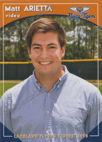 2016 Lakeland Flying Tigers Matt Arietta