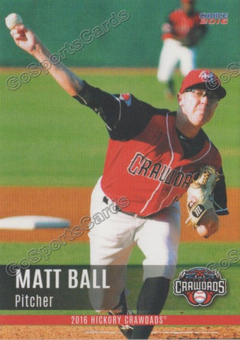 2016 Hickory Crawdads 2nd Matt Ball