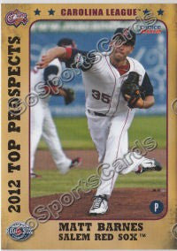 2012 Carolina League Top Prospects Matt Barnes