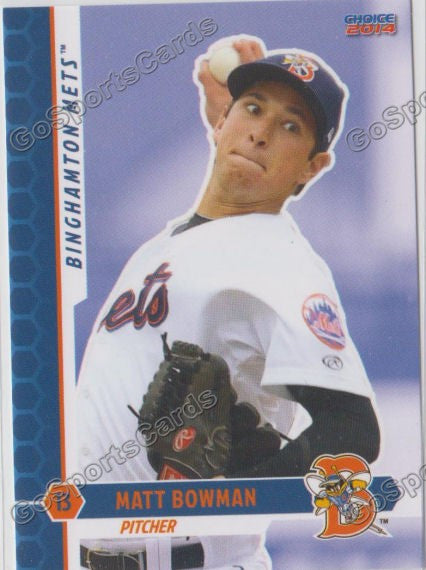 2014 Binghamton Mets Matt Matthew Bowman