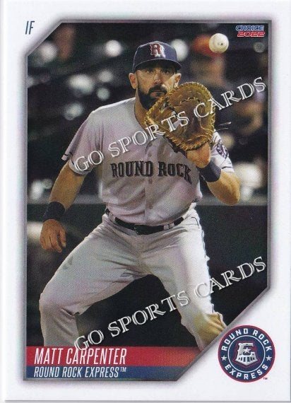 2022 Round Rock Express Matt Carpenter – Go Sports Cards