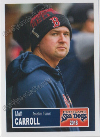 2018 Portland Sea Dogs Matt Carroll