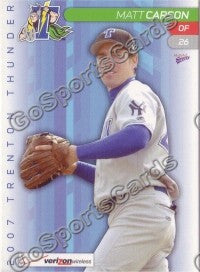 2007 Trenton Thunder Matt Carson