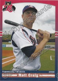 2008 Tennessee Smokies Matt Craig