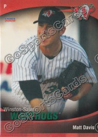 2008 Winston Salem Warthogs Matt Davis