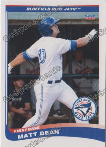 2013 Bluefield Blue Jays Matt Dean