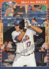 2011 St Lucie Mets Matt den Dekker