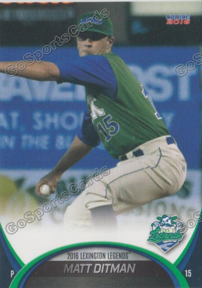 2016 Lexington Legends Matt Ditman