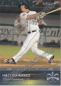 2012 New Orleans Zephyrs Matt Dominguez