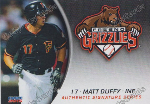 2015 Fresno Grizzlies Matt Duffy