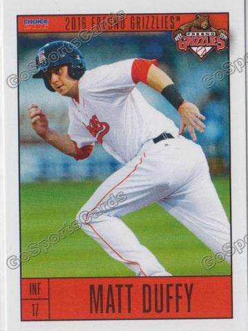2016 Fresno Grizzlies Matt Duffy