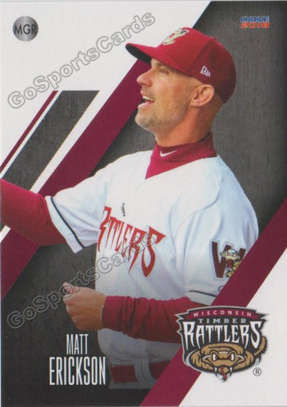 2018 Wisconsin Timber Rattlers Matt Erickson