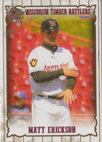 2019 Wisconsin Timber Rattlers Matt Erickson