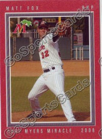 2008 Fort Myers Miracle Matt Fox