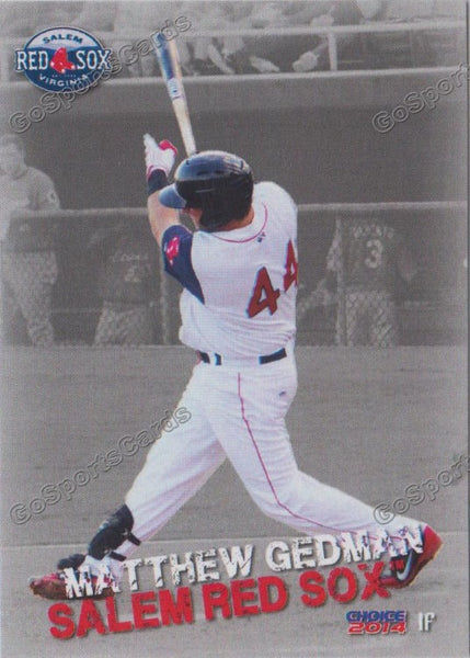 2014 Salem Red Sox Matt Gedman