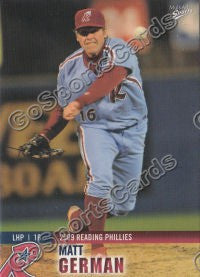 2009 Reading Phillies Matt German #10