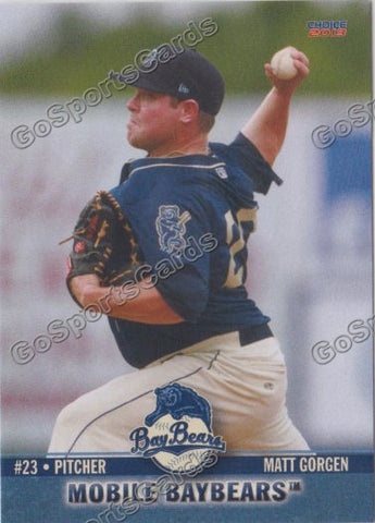 2013 Mobile BayBears Matt Gorgen