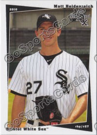 2010 Bristol White Sox Matt Heidenreich