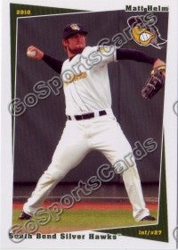 2010 South Bend Silver Hawks Matt Helm