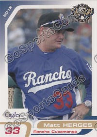 2012 Rancho Cucamonga Quakes Matt Herges