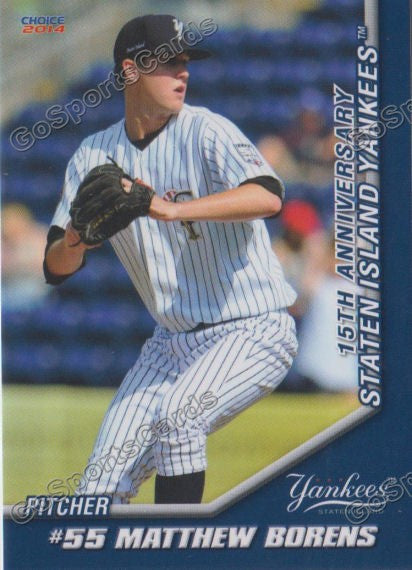 2014 Staten Island Yankees Matthew Borens