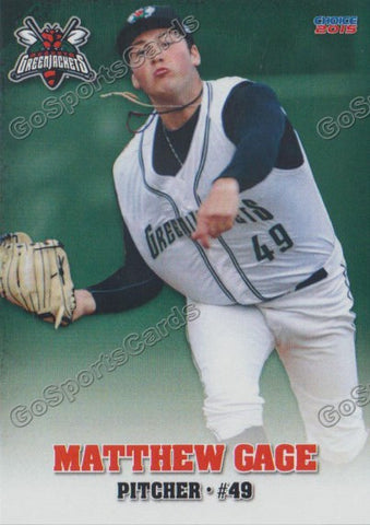 2015 Augusta Greenjackets Matthew Gage