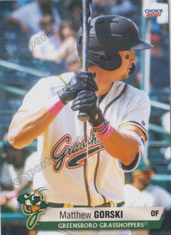 2021 Greensboro Grasshoppers Matthew Matt Gorski