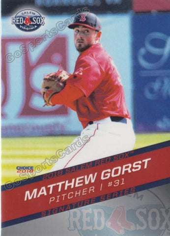 2018 Salem Red Sox Matthew Gorst