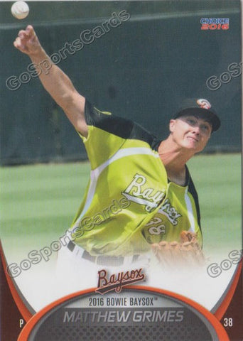 2016 Bowie Baysox Update Matthew Grimes
