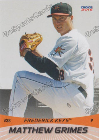 2016 Frederick Keys Matthew Grimes