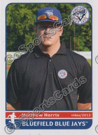 2012 Bluefield Blue Jays Matthew Harris