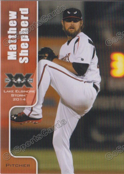 2014 Lake Elsinore Storm Matthew Shepherd