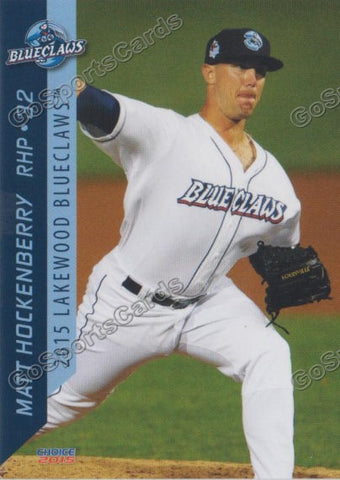 2015 Lakewood BlueClaws Matt Hockenberry