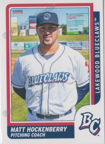 2019 Lakewood BlueClaws Matt Hockenberry