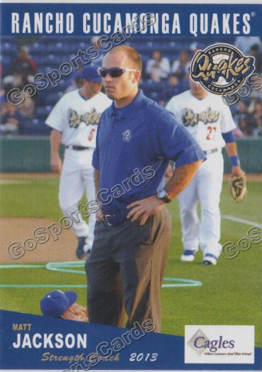 2013 Rancho Cucamonga Quakes Matt Jackson