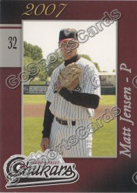 2007 Idaho Falls Chukars Matt Jensen