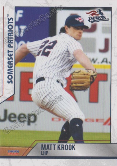 2021 Somerset Patriots Matt Krook