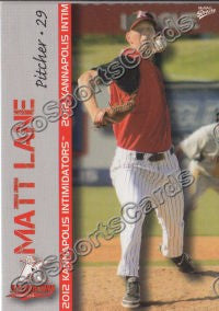 2012 Kannapolis Intimidators Matt Lane