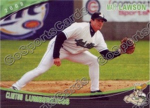 2008 Clinton LumberKings Matt Lawson