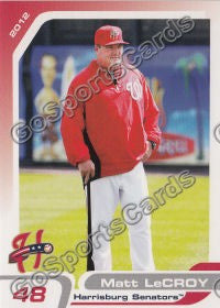 2012 Harrisburg Senators Matt LeCroy