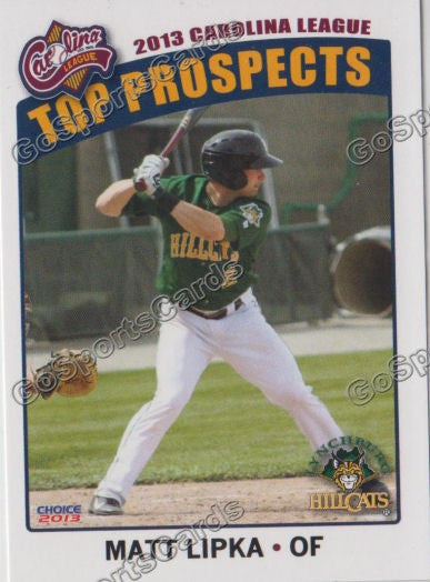 2013 Carolina League Top Prospect Matt Lipka
