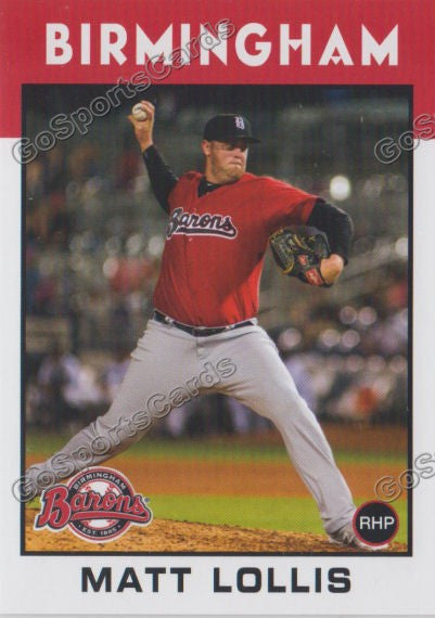 2016 Birmingham Barons Matt Lollis