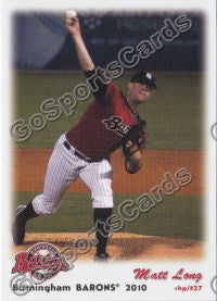 2010 Birmingham Barons Matthew Long
