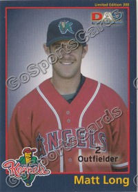 2010 Cedar Rapids Kernels DAV Matt Long