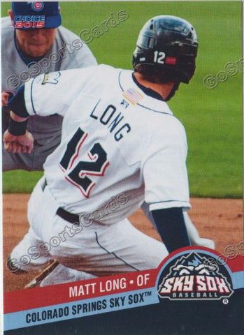 2015 Colorado Springs Sky Sox Matt Long