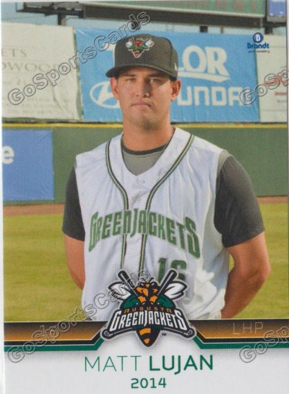 2014 Augusta Greenjackets Matt Lujan